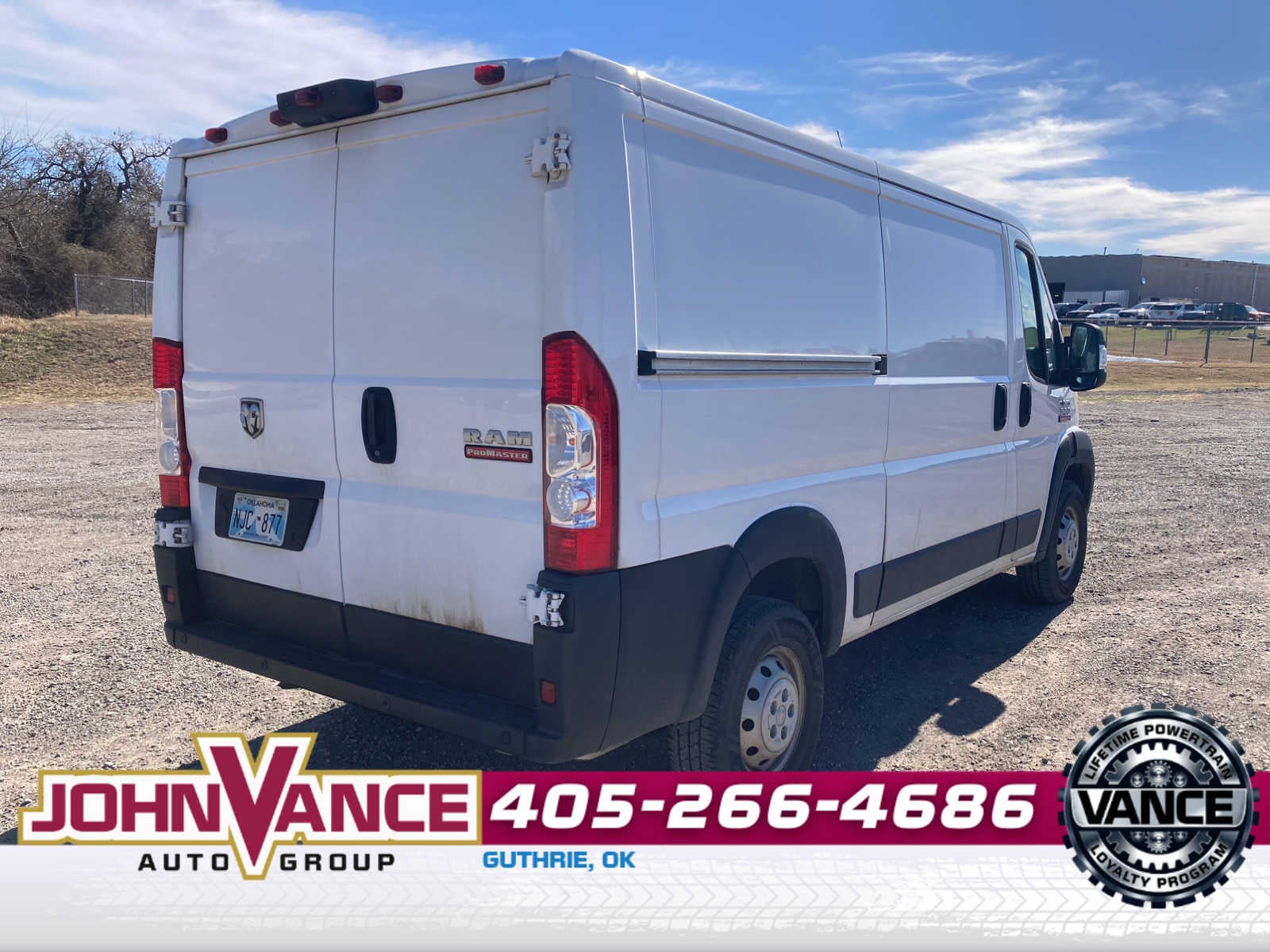2019 RAM ProMaster Cargo Van 1500 Low Roof 136" WB